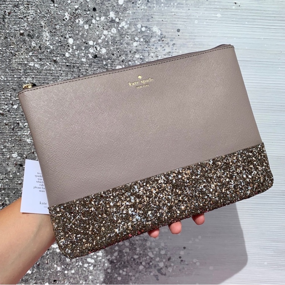 kate spade new york Greta Court Cityscape Gia Glitter clutch Bag